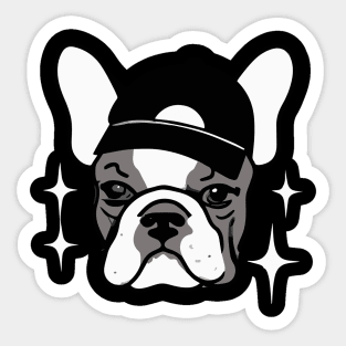 French Bulldog Gangsta Rap Dog Owner Frenchie Funny Dog Sticker